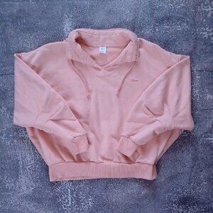 Reebok Women's Peach Hoodie Sweatshirt VINTAGE STYLE